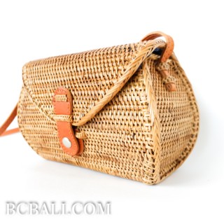 purses batural straw rattan bags handmade women style classic